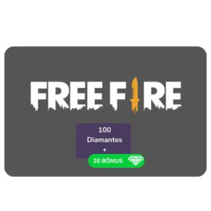 Garena Free Fire 100 Diamantes + 20 Bônus