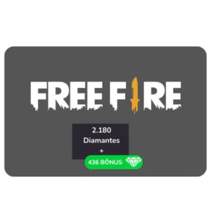 Garena Free Fire 2.180 Diamantes+436 Bônus