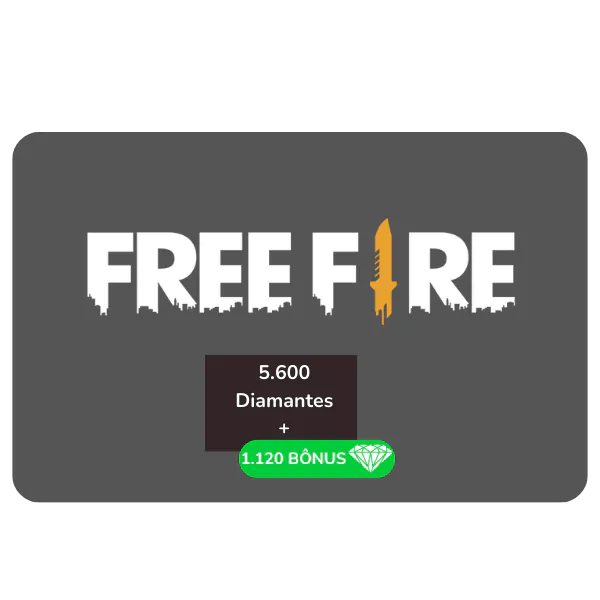 Garena Free Fire 5600 Diamantes+1120Bônus